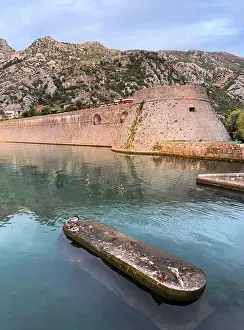 Kotor Prints: A view of Kotor Castle and its surroundings in Kotor, Montenegro
