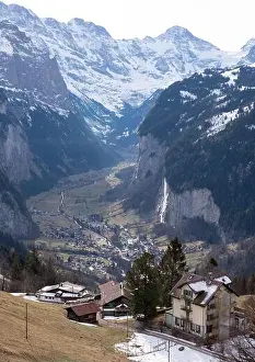 Oberland Prints: View of the Lauterbrunnen Valley