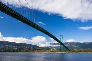 Suspension Prints: View on Lions Gate Bridge from Stanley Park, Vancouver
