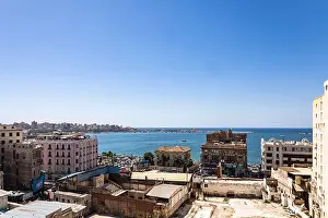 Alexandria Prints: View of Mediterranean sea(Eastern Harbour)