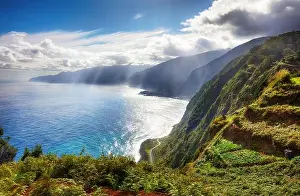 View from Miradouro da Eira da Achada in Ribeira da Janela in Madeira, Portugal