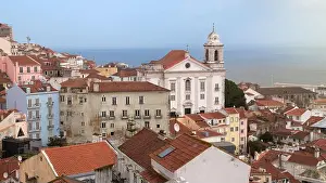 Lisboa Prints: View from Miradouro das Portas do Sol, Lisbon, Portugal
