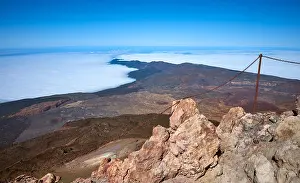 Caldera Prints: View from the Mount Teide summit, Teide National Park, Tenerife, Spain