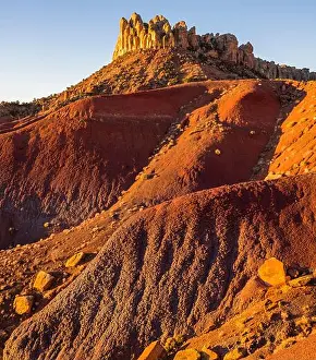 Non Urban Scene Prints: View of mountain peak, Grand Staircase, Escalante National Monument, Utah, USA