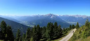 Europaisch Prints: View from Mt. Patscherkofel over the Wipptal and Stubaital valleys