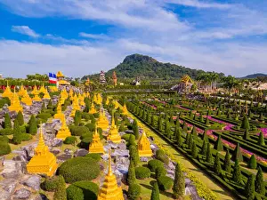 Botanical Garden Prints: View of Nong Nooch Tropical Botanical Garden in Pattaya, Thailand