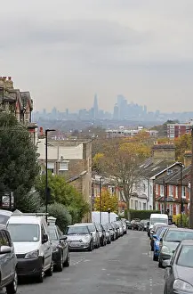 Bend Prints: View north towards the London skyline from Crystal Palace