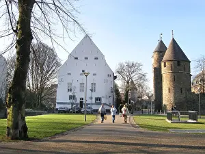 Major Prints: View of Pesthuis and Helpoort Maastricht Netherlands