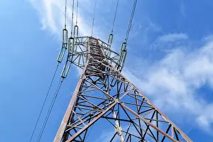 Fuse Prints: Bottom view of an power line pylon
