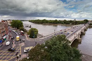 Start Prints: View of Putney Bridge, Putney Embankment and the river Thames