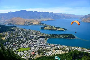 Lake Wakatipu Prints: View of Queenstown on the South Island of New Zealand