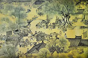 Chinese Art Prints: View of part of a replica of the painting