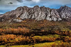 Tasmania Prints: View to the Sentinel Range in Gordon River Valley after 2016 fires. Southwest Tasmania