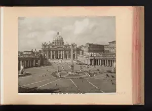 Obelisk Prints: View of the Sint-Pietersplein in Vatican City