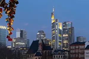 Main River Prints: View of the skyline through the streets of the financial district
