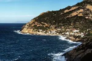 Elba Prints: A view of the small hamlet of Chiessi on the rugged west coast of Elba Island