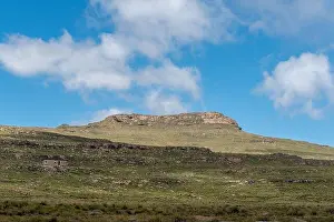 Mountain Hut Prints: View to the South from the top of the Tugela Falls