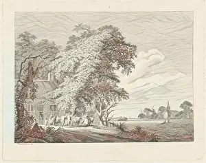 Seascapes Prints: View of the spring housing in Krimpen aan de Lek