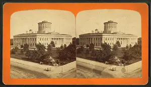 View of the State Capitol in Columbus, from Robert N Dennis collection of stereoscopic views