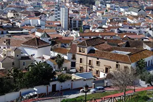 Malaga Prints: View over the town rooftops, Velez Malaga