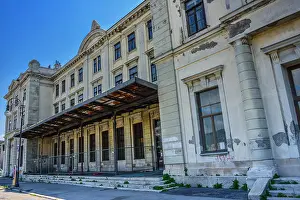 Tram Prints: View of the Trieste Centrale railway station (Stazione di Trieste Centrale)