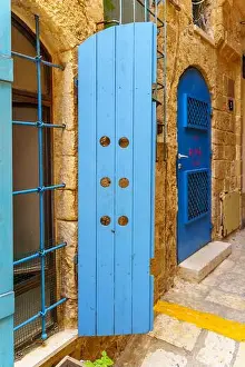 Tel Aviv Prints: View of a typical alley in the old city of Jaffa, now part of Tel-Aviv-Yafo, Israel