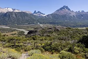Mirador Prints: View from the viewpoint Mirador Rio Ibañez at the Carretera Austral in Patagonia, Chile