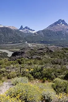 View from the viewpoint Mirador Rio Ibañez at the Carretera Austral in Patagonia, Chile