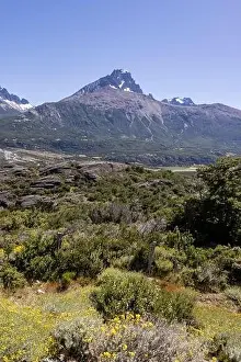 Birds View Prints: View from the viewpoint Mirador Rio Ibañez at the Carretera Austral in Patagonia, Chile