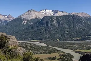 View from the viewpoint Mirador Rio Ibañez at the Carretera Austral in Patagonia, Chile