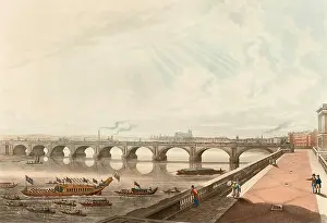 Stadler Prints: A View of Waterloo Bridge from the East end of Somerset House Terrace