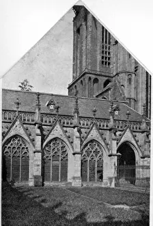 Church Architecture Prints: View of the western arm of the crucifix of the Domkerk (Domplein) in Utrecht