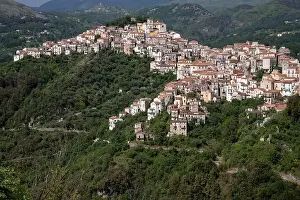 High Country Prints: View of the white town of Rivello