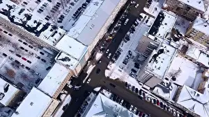 View of the winter city