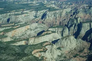 American Landscape Prints: View of Zion National Park from above