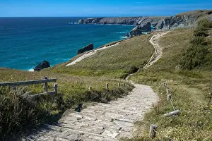 Dreaming Prints: Viewing the Carnewas at Bedruthan Cornwall, Cornwall, UK