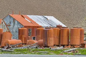 Polar Regions Prints: Views of the abandoned whaling station in Stromness Bay on South Georgia