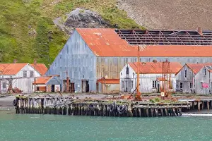 Polar Regions Prints: Views of the abandoned whaling station in Stromness Bay on South Georgia