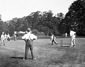 Cricket Prints: Village cricket match, early 1900s