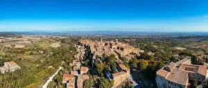 Village of Montepulciano with wonderful architecture and houses