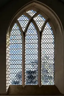 Suffolk Prints: Village parish church All Saints at Blyford
