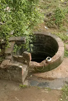 Shaft Prints: village well, Malwan, Sindhudurg, Maharashtra, India, Asia