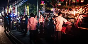 Traditional Festival Prints: Villagers in Lampang, northern Thailand