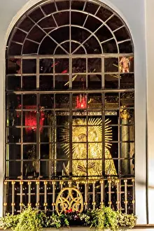 Lithuania Prints: Vilnius.Our Lady of the Gate of Dawn is the prominent Christian icon of the Blessed Virgin Mary venerated by