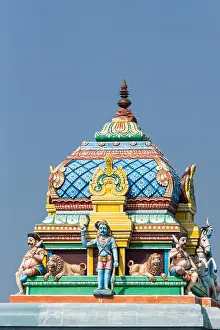 Shrine Prints: Vimanam of Kadiapatti Ayyanar shrine.
