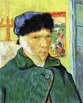 Vincent Van Gogh Prints: Vincent van Gogh, Self Portrait with Bandaged Ear