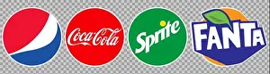 Coke Prints: Vinnytsia, Ukraine - May 6, 2021: Most Popular Soft Drinks Logo: Pepsi