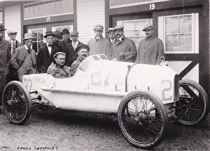 Motor Racing Prints: Vintage 1900s - 1920s motor racing / rallying - Louis-Joseph Chevrolet