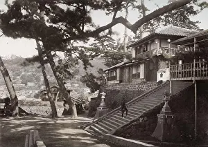 History House Prints: Vintage 19th century photograph - Meiji era Japan: Daitokuji Temple at Nagasaki