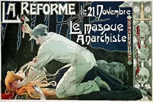 Advertisement Billboard Prints: Vintage Art Nouveau by Henri Privat-Livemont - La Reforme